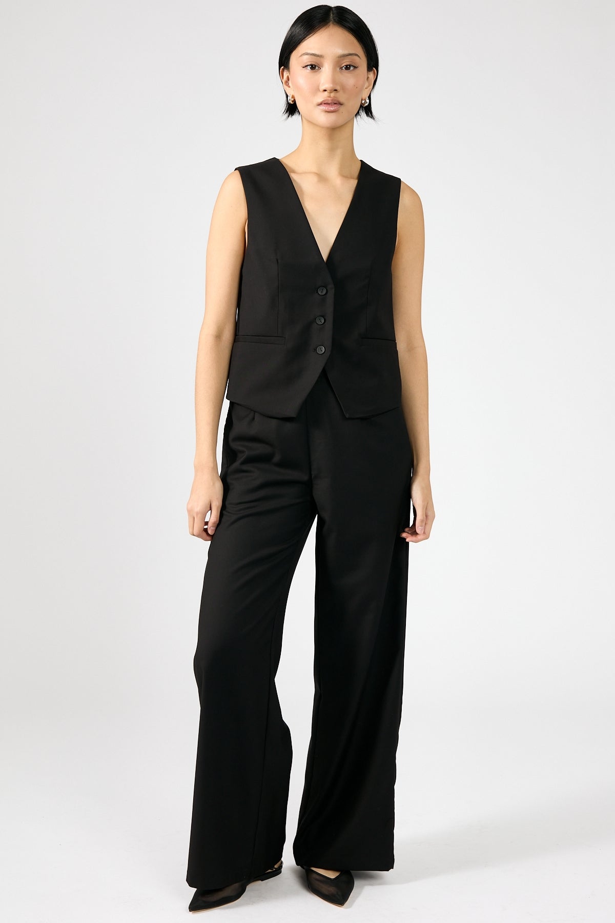Perfect Stranger Maeve High Rise Wide Leg Pant Black