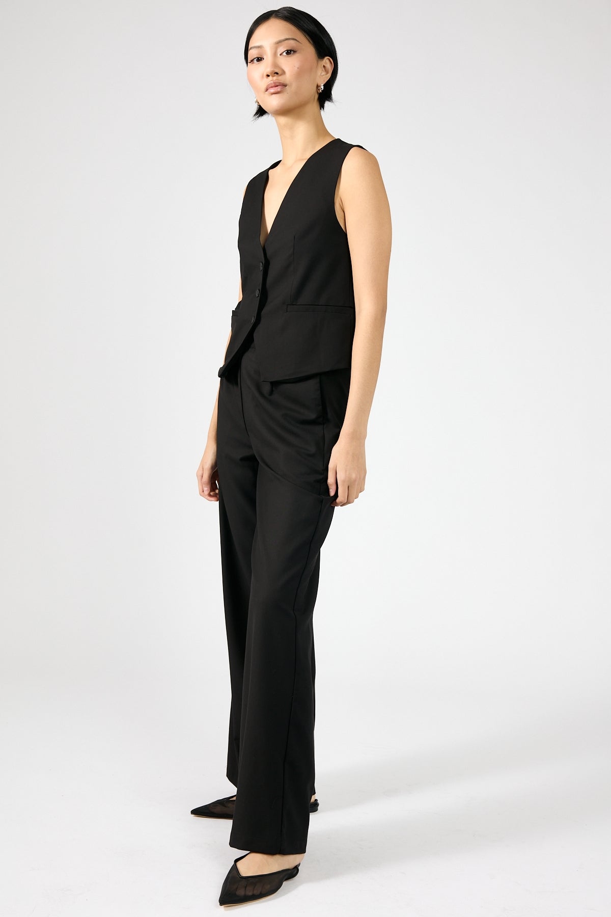 Perfect Stranger Maeve High Rise Wide Leg Pant Black
