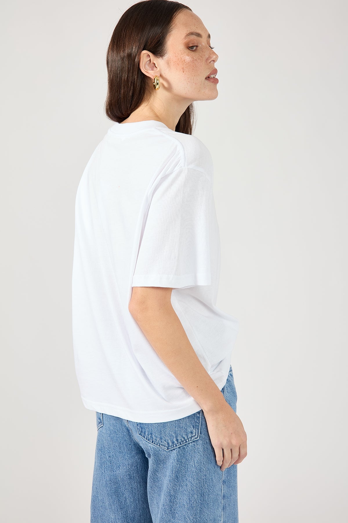 Perfect Stranger Oversized Basic Tee White