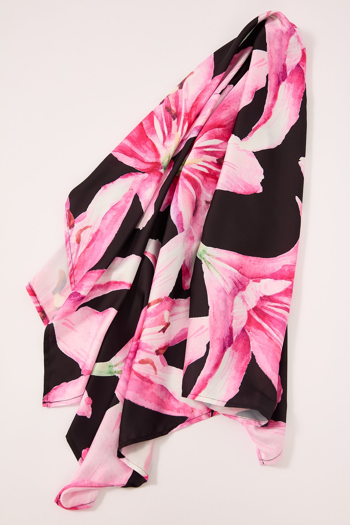 Perfect Stranger Stargazer Recycled Satin Scarf Pink Print