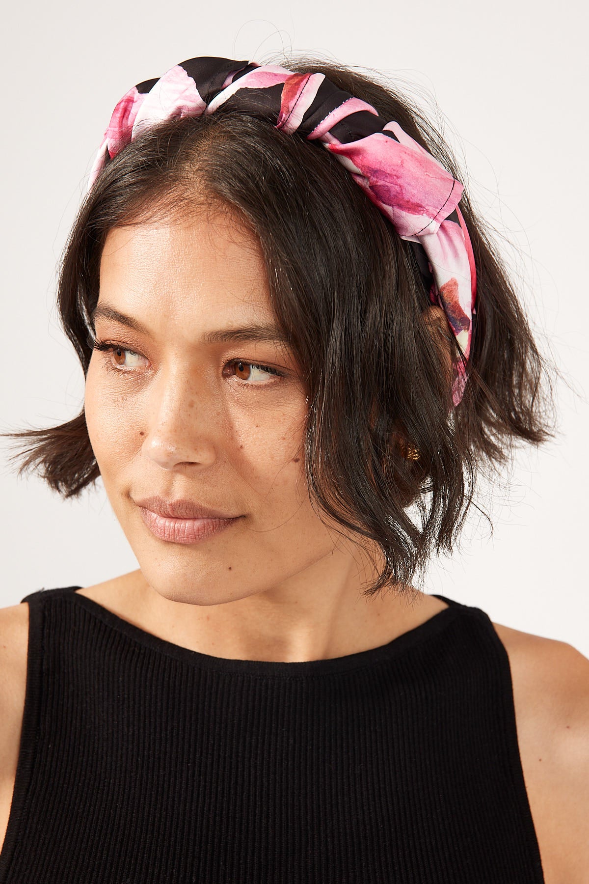 Perfect Stranger Stargazer Recycled Satin Scarf Pink Print