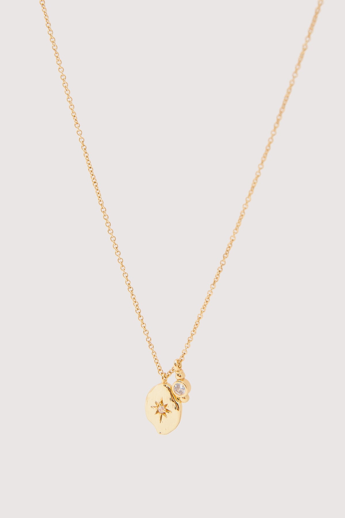 Perfect Stranger Stardust Double Pendant Necklace Gold