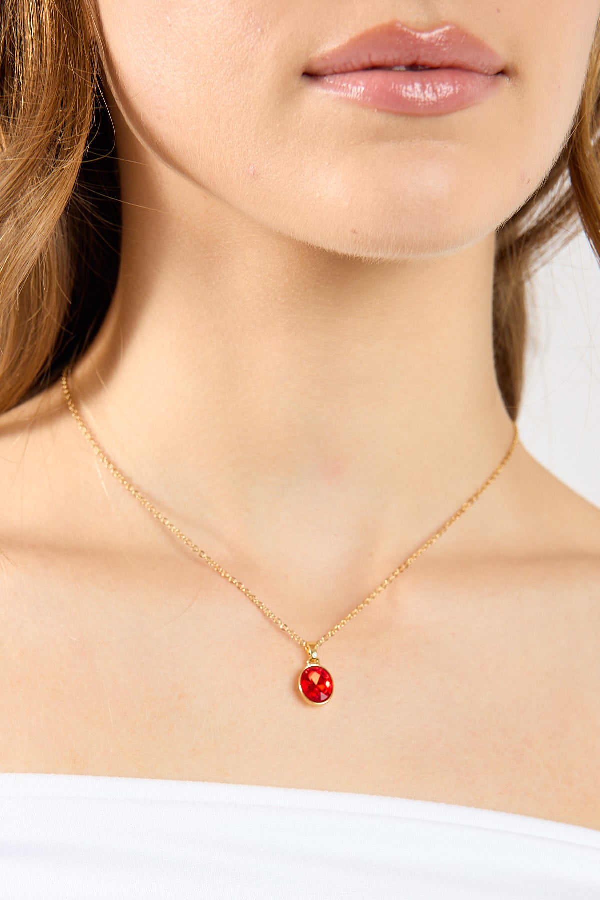 Perfect Stranger Romance Pendant Necklace 18k Gold Plated