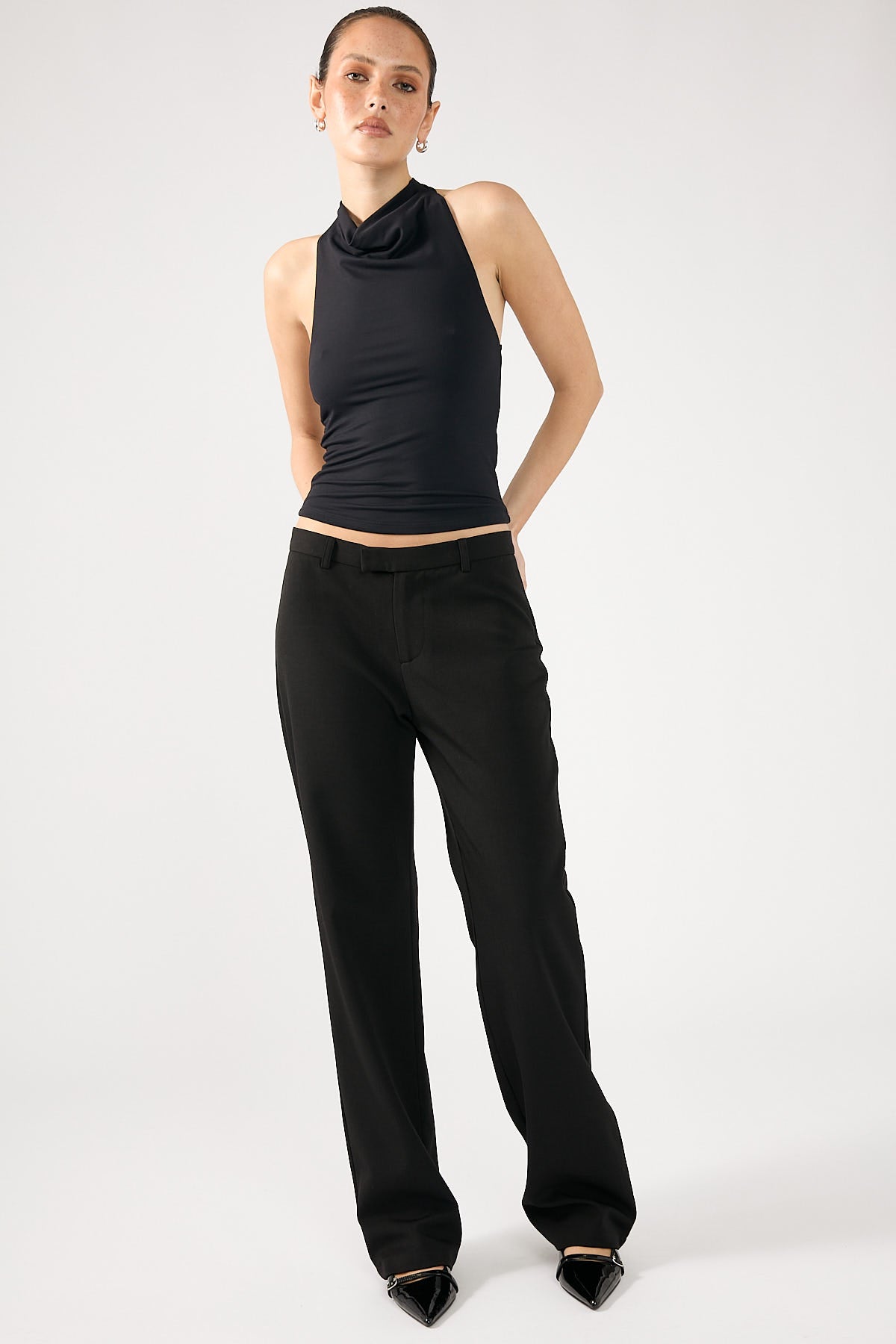Perfect Stranger Pepper 90s Straight Leg Pant Black