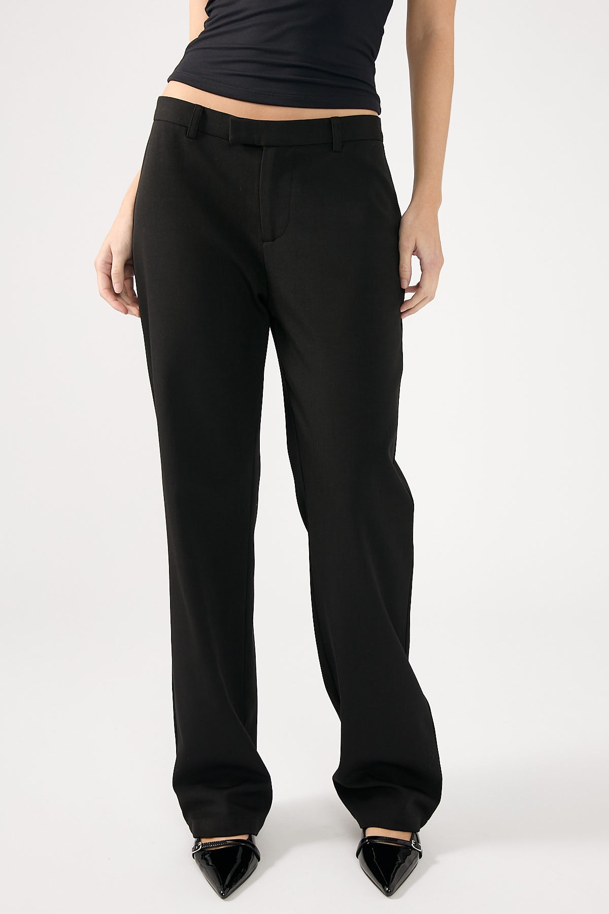Perfect Stranger Pepper 90s Straight Leg Pant Black