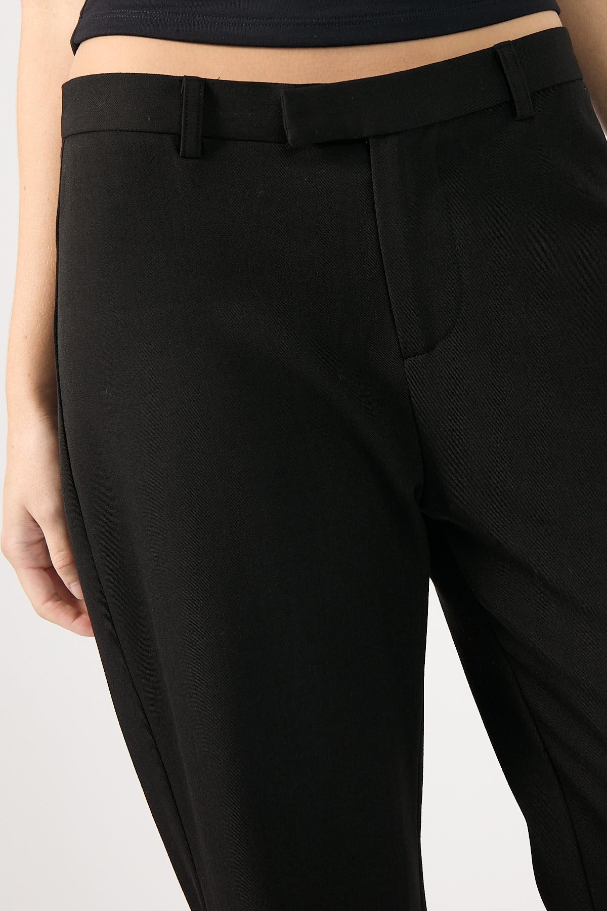 Perfect Stranger Pepper 90s Straight Leg Pant Black