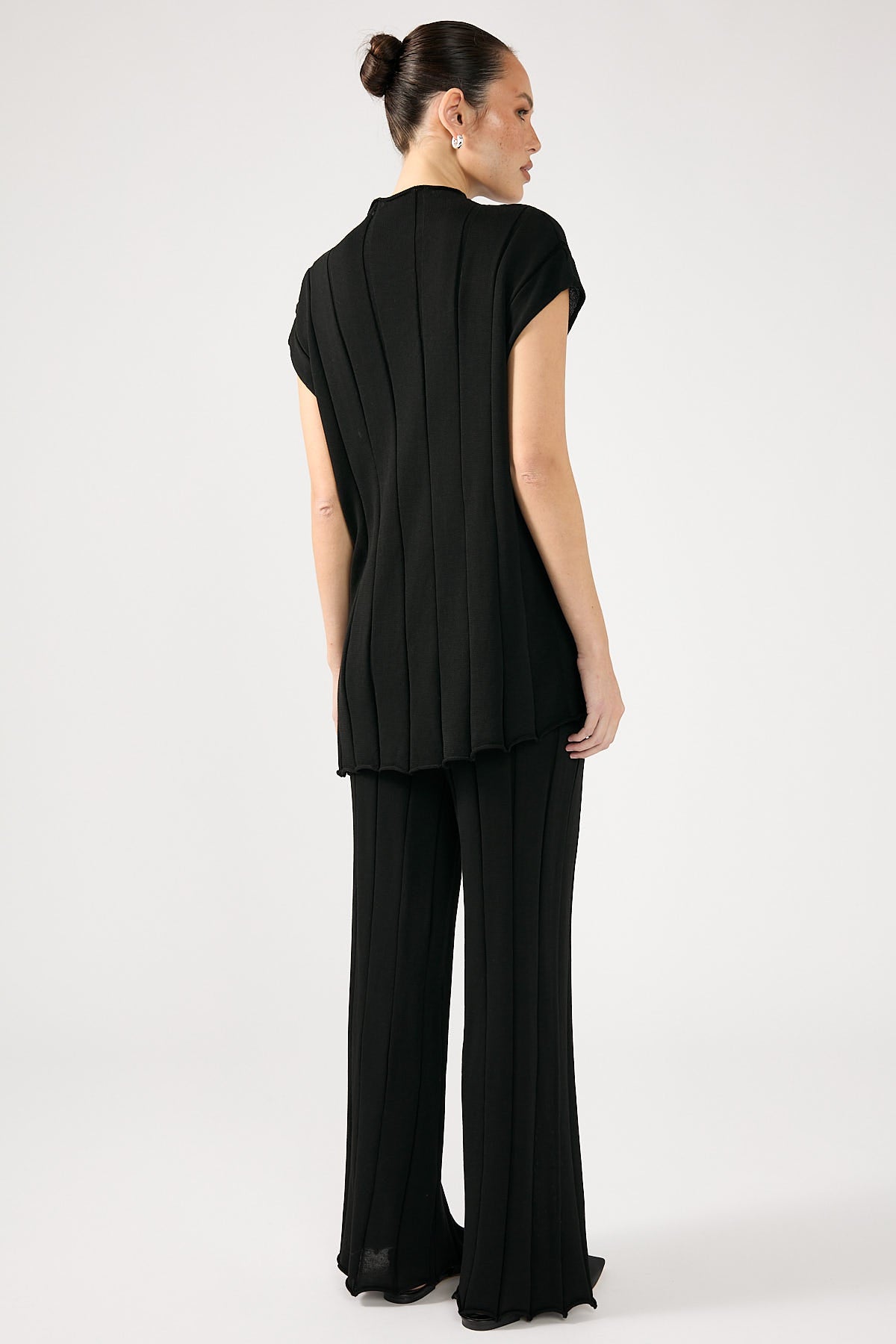 Perfect Stranger Cassava Rib Knit Pant Black