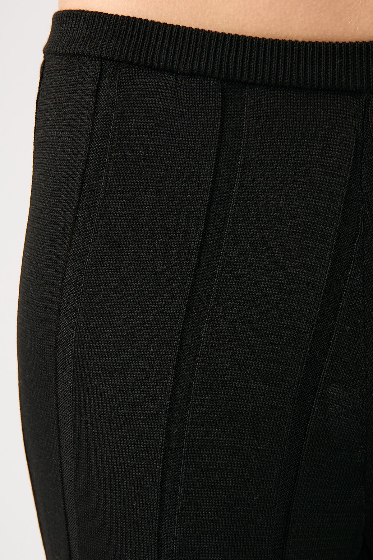 Perfect Stranger Cassava Rib Knit Pant Black