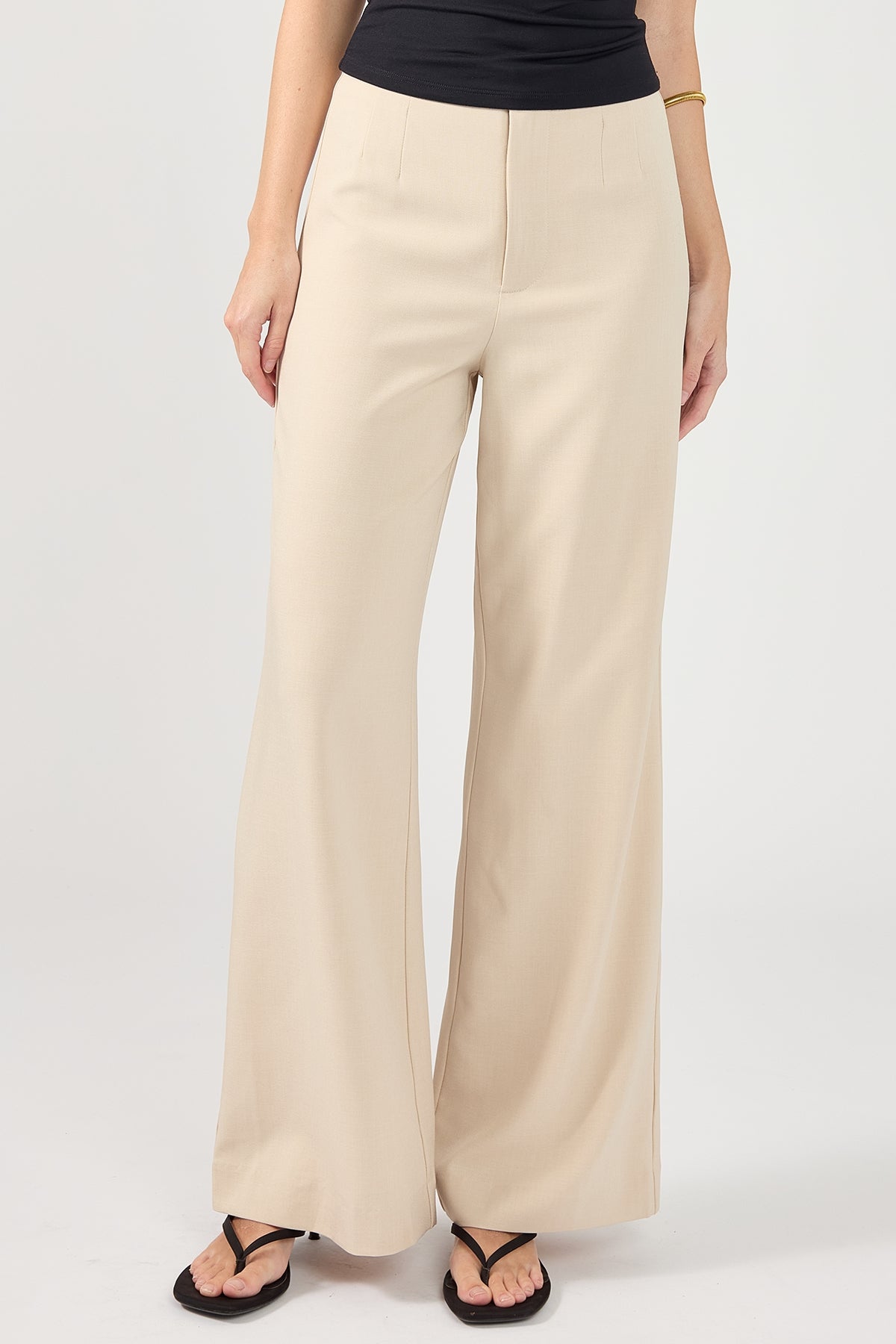 Perfect Stranger Raye High Waist Pant Cream
