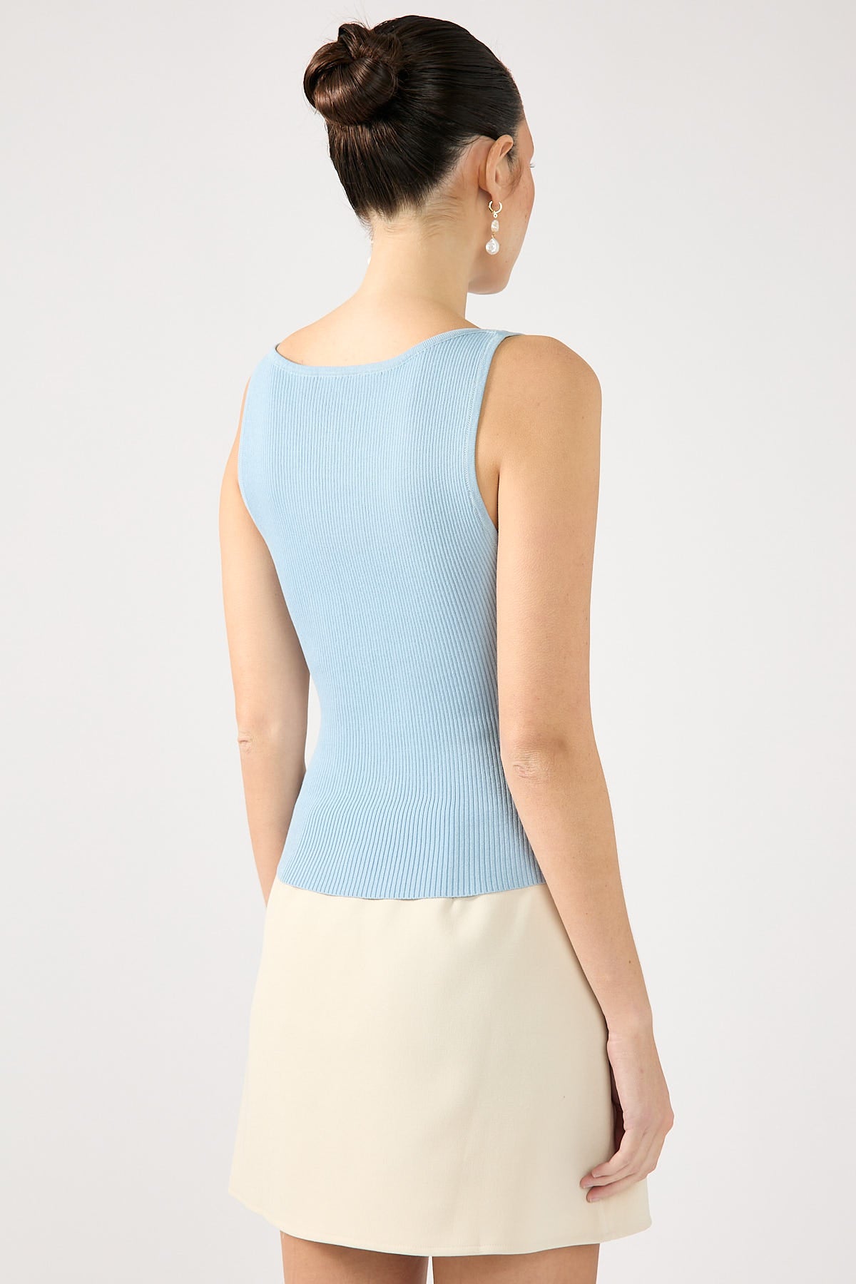 Perfect Stranger High Neck Classic Tank Blue
