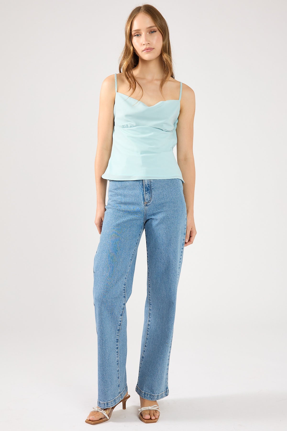 Perfect Stranger Soft Light Recycled Cami Top Baby Blue