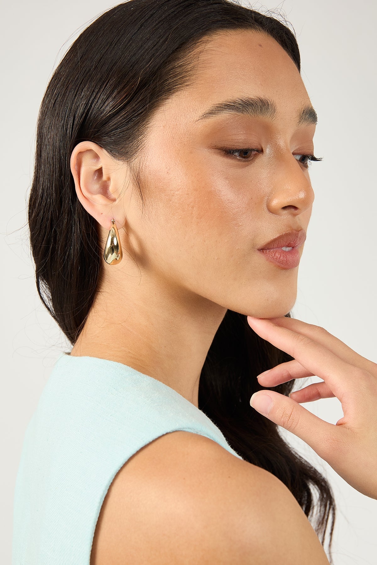 Perfect Stranger Scarlett Hoop Earrings Gold Plated