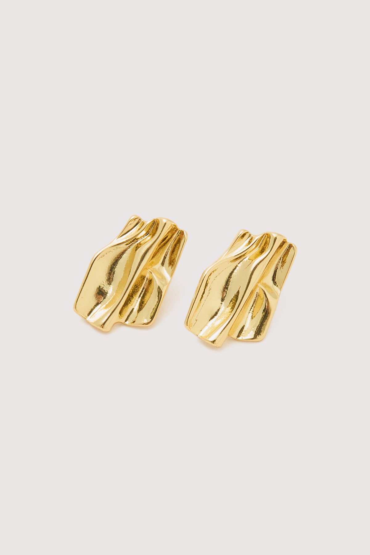 Perfect Stranger Mimi Textured Earrings 18K Gold Plated