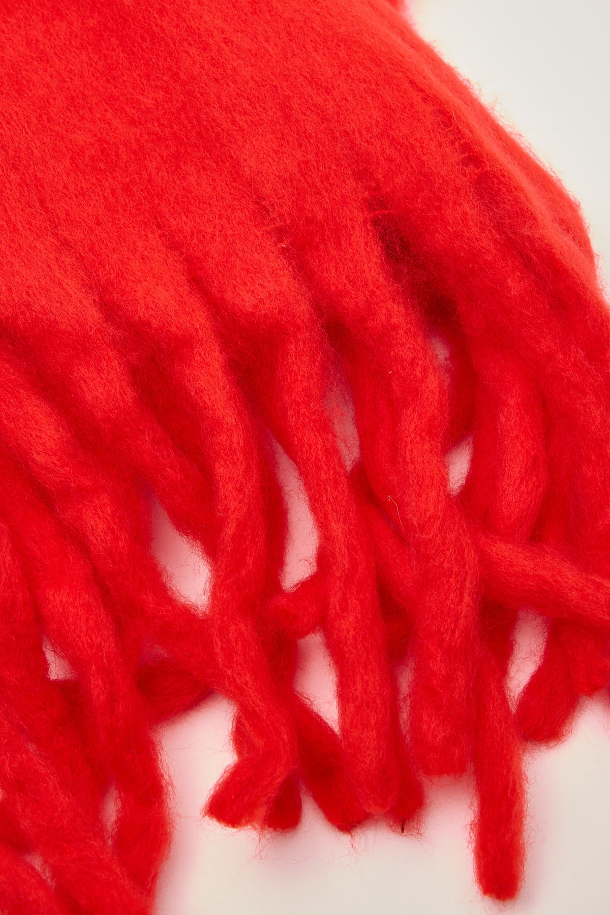 Perfect Stranger Plush Oversized Knit Scarf Red