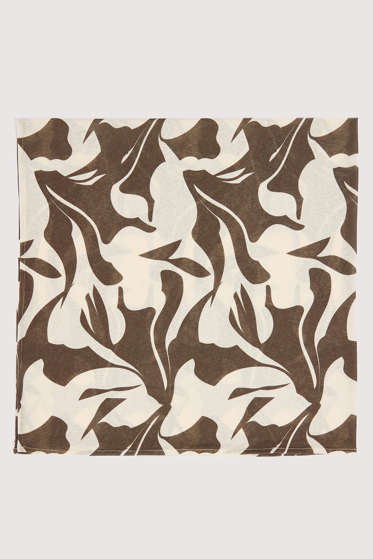 Perfect Stranger Espresso Scarf Brown Print