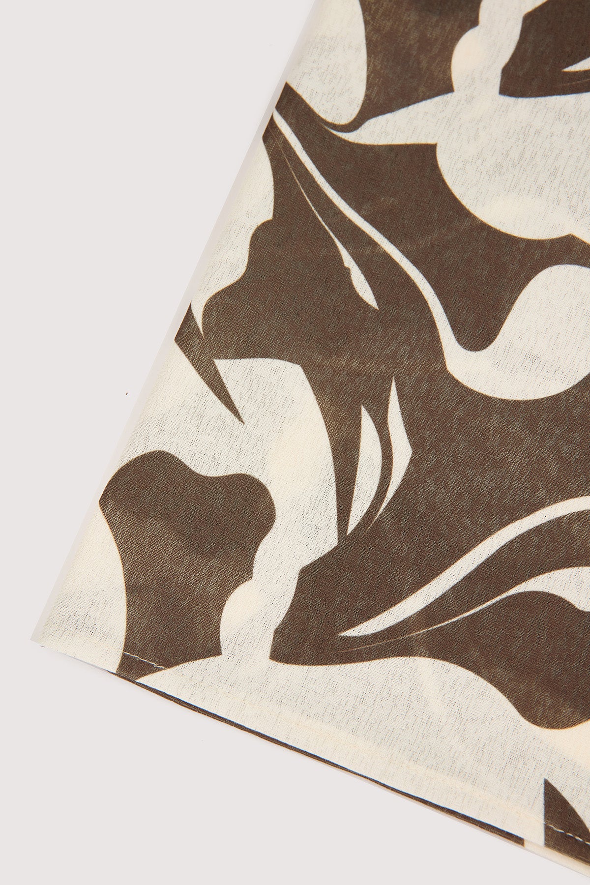 Perfect Stranger Espresso Scarf Brown Print