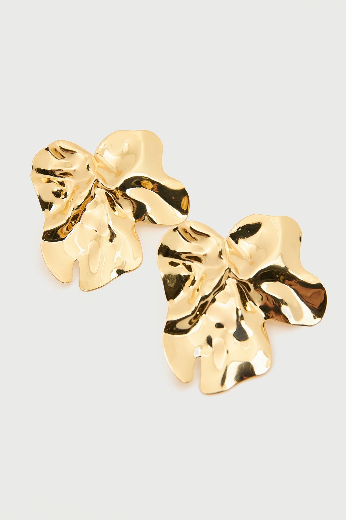 Perfect Stranger Azalea Flower Earrings 18K Gold Plated