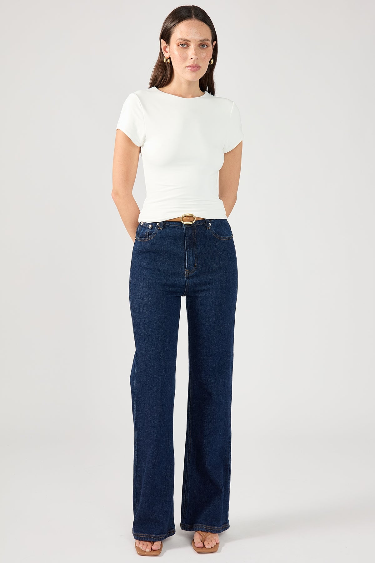 Perfect Stranger My Essential Cap Sleeve Tee White