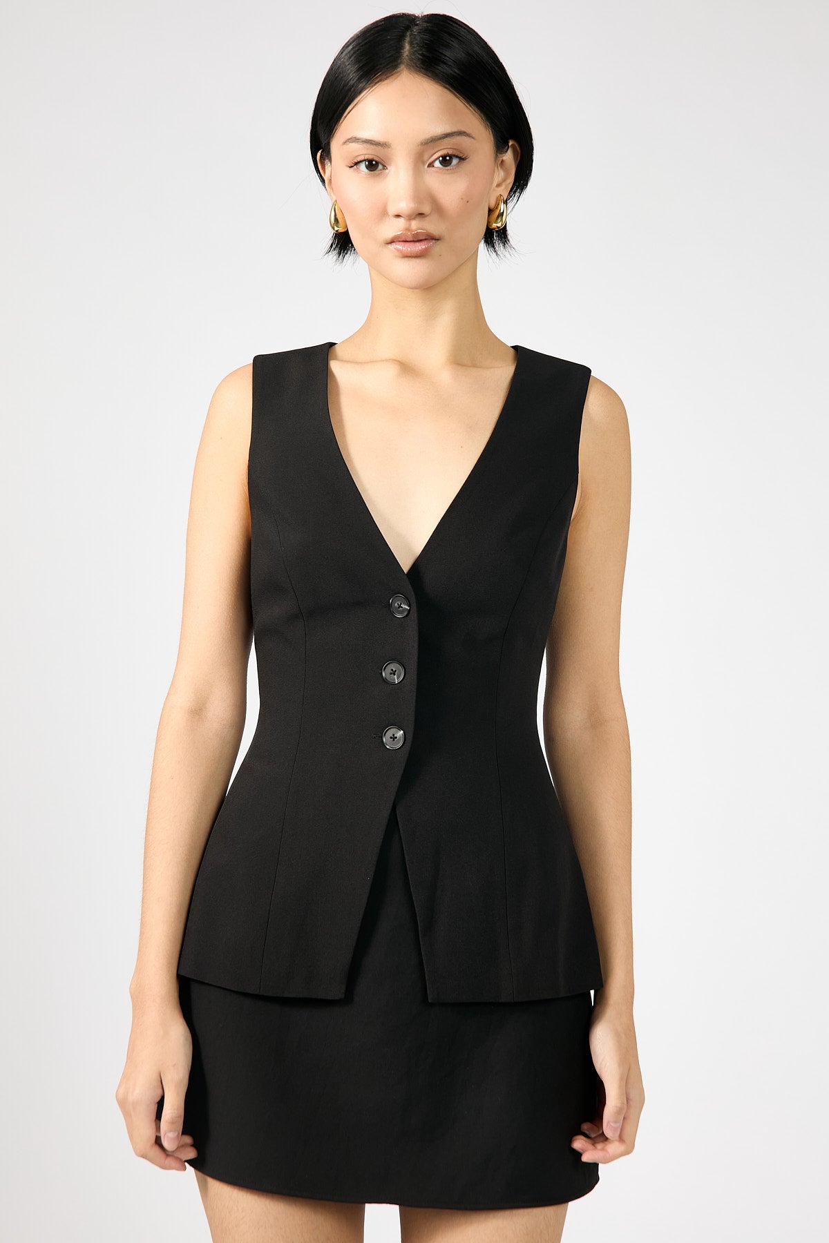 Perfect Stranger Ares Sleeveless Vest Black