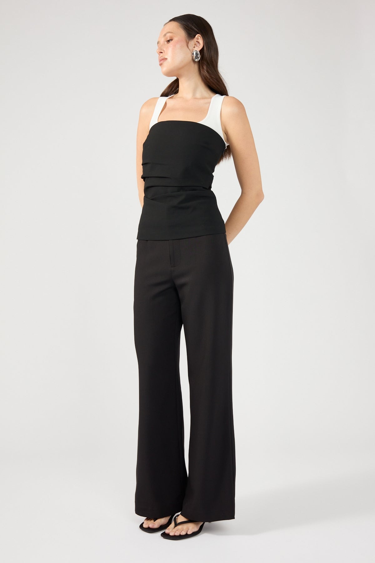 Perfect Stranger Raye High Waist Tailored Pant Black