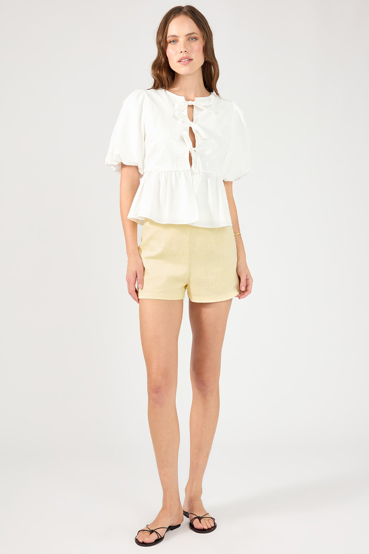 Perfect Stranger Menorca Linen Short Lemon