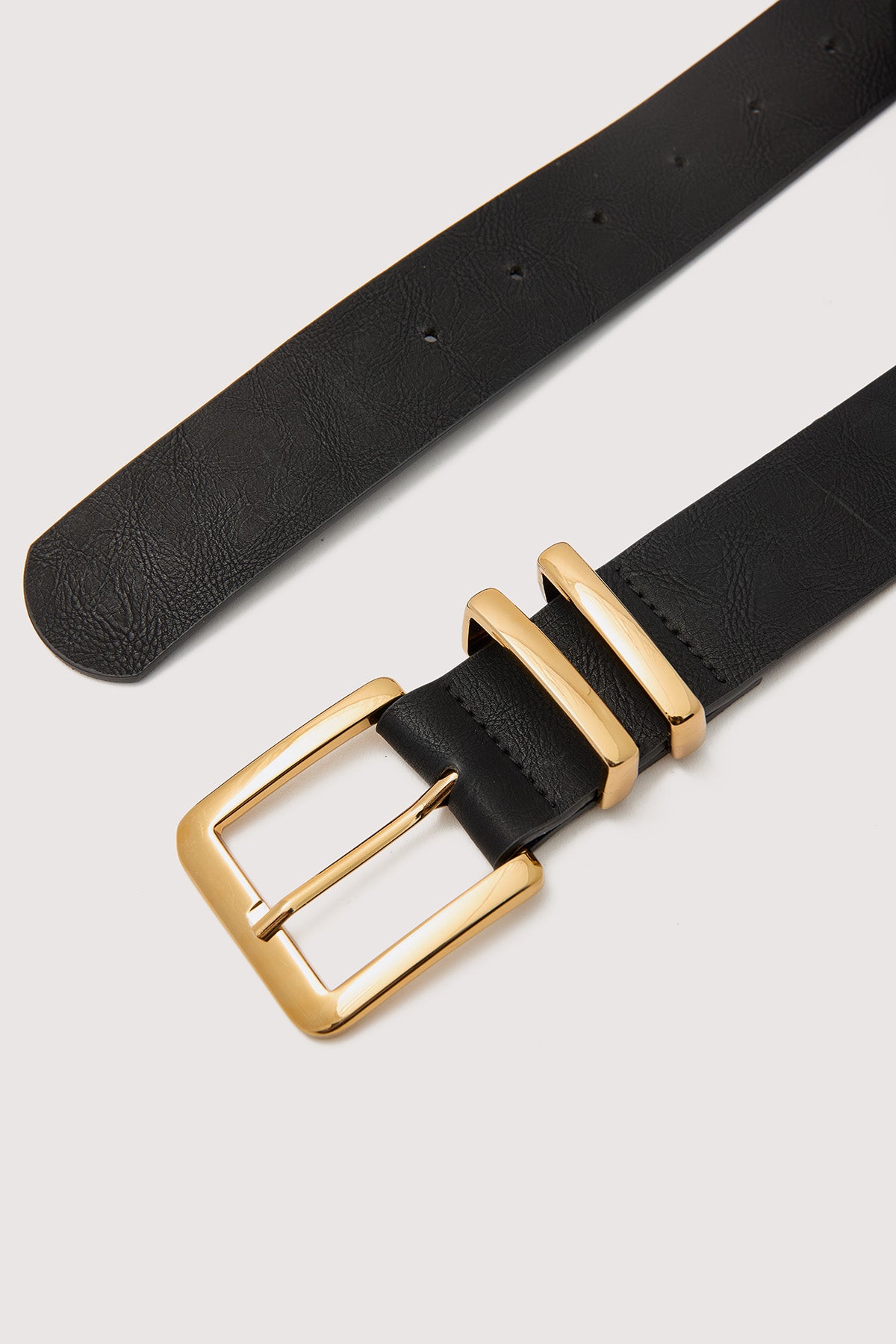 Perfect Stranger Classico Double Belt Loop Belt Black/Gold