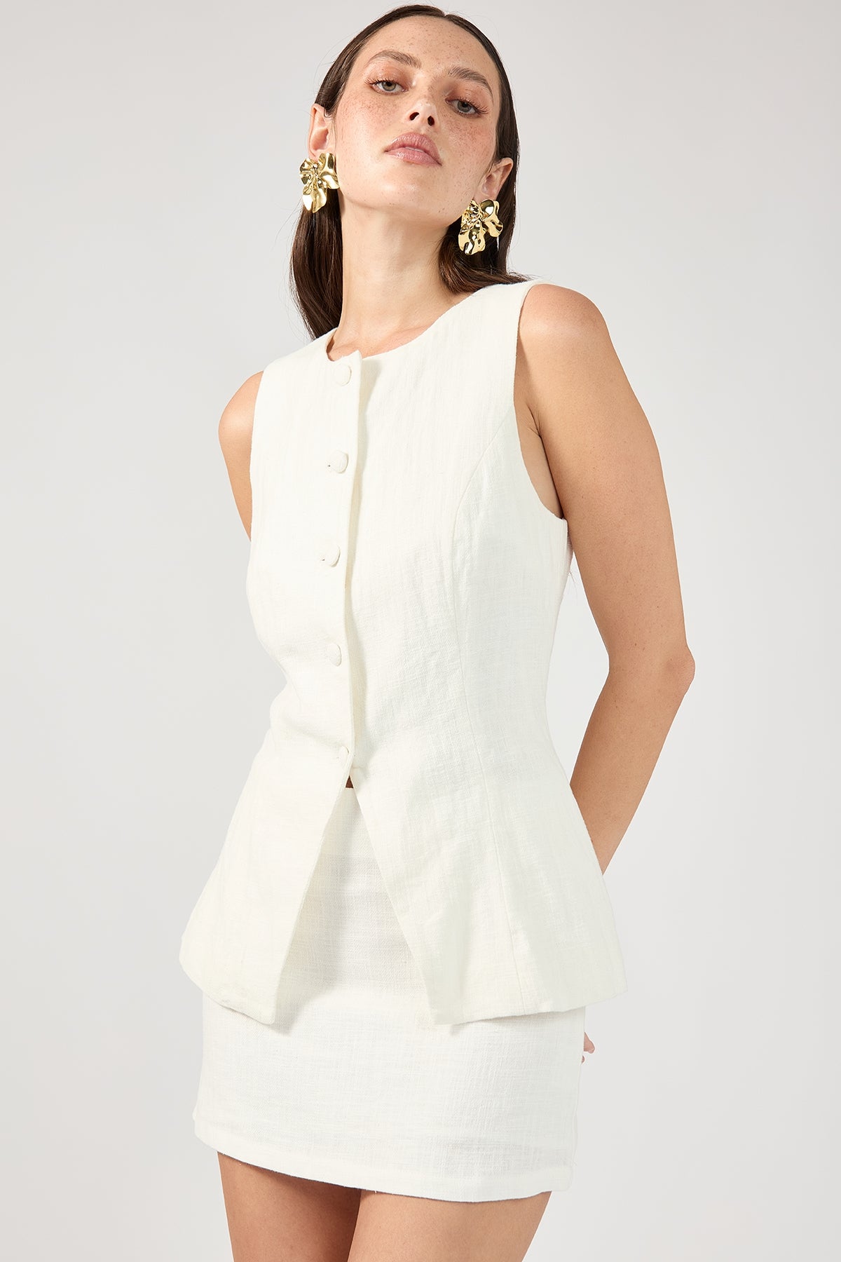 Perfect Stranger Menorca Mini Skirt White