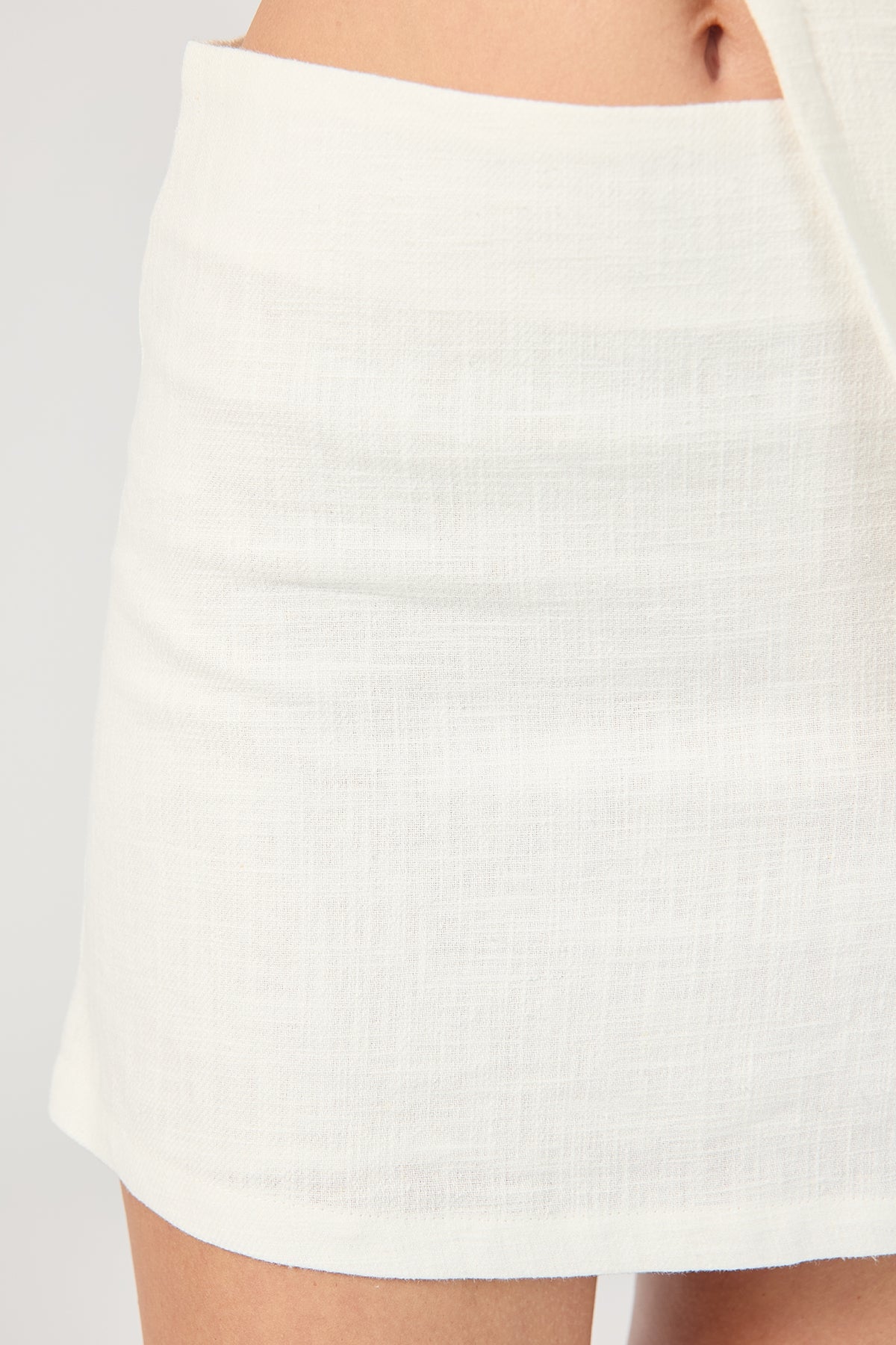 Perfect Stranger Menorca Mini Skirt White