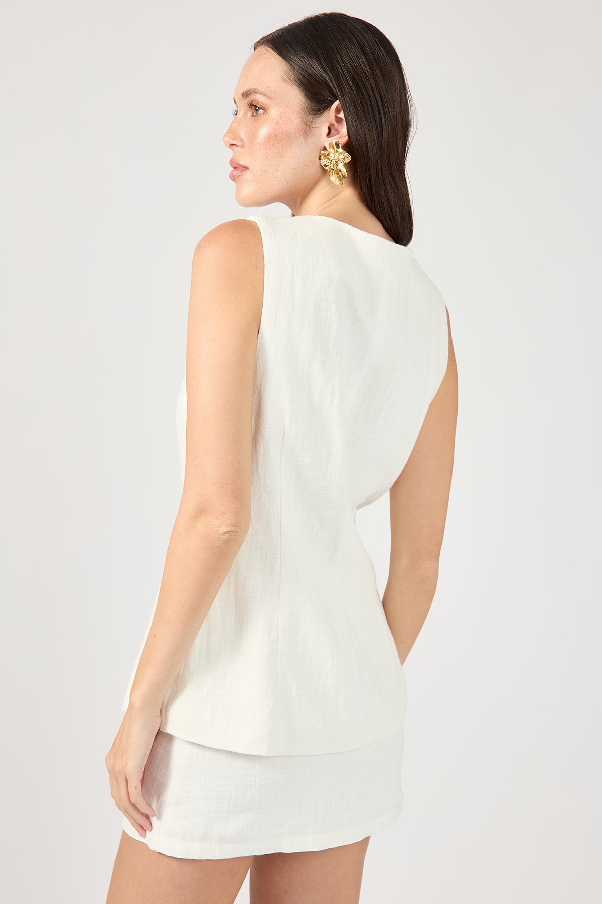 Perfect Stranger Menorca Mini Skirt White