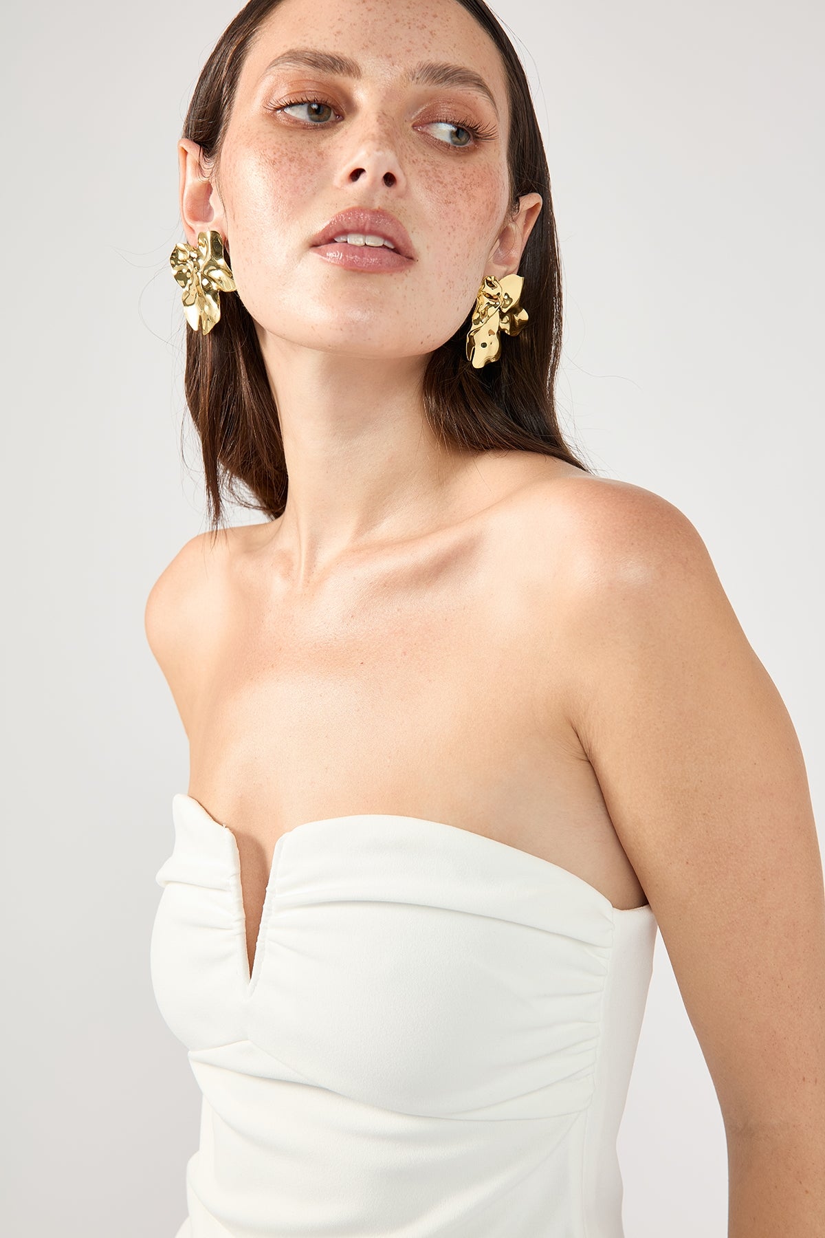 Perfect Stranger Royale Corset Top White