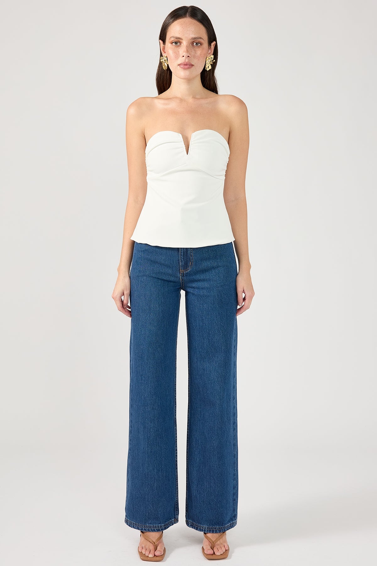 Perfect Stranger Royale Corset Top White