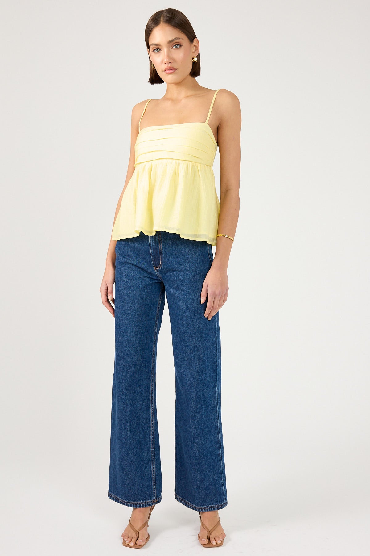 Perfect Stranger Sea Breeze Cami Top Lemon