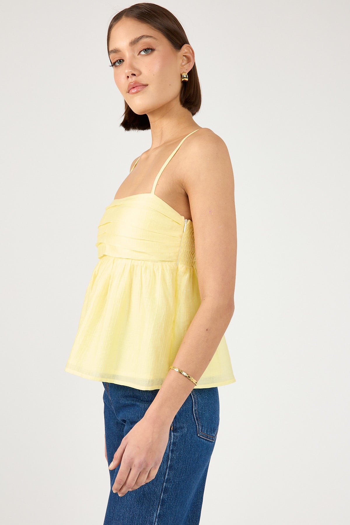 Perfect Stranger Sea Breeze Cami Top Lemon