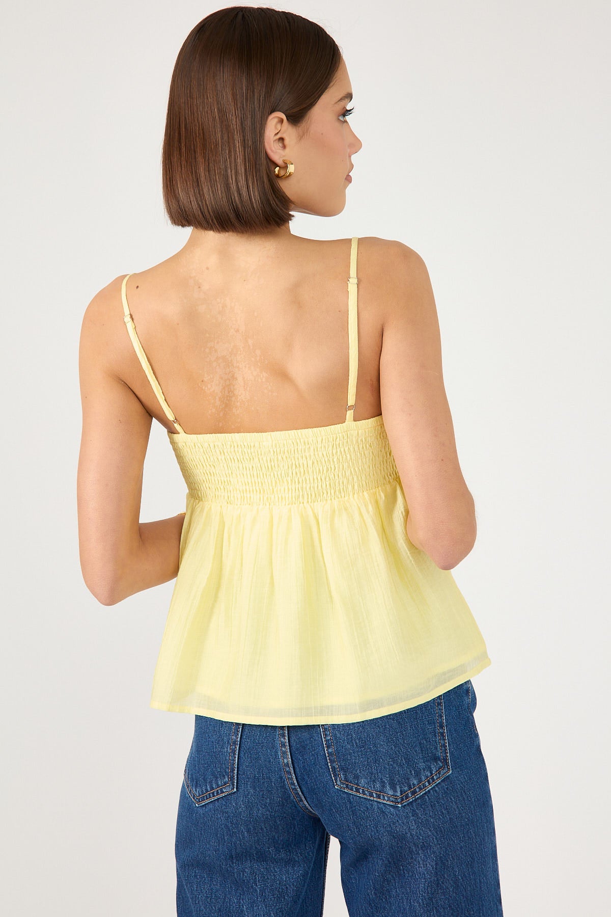 Perfect Stranger Sea Breeze Cami Top Lemon