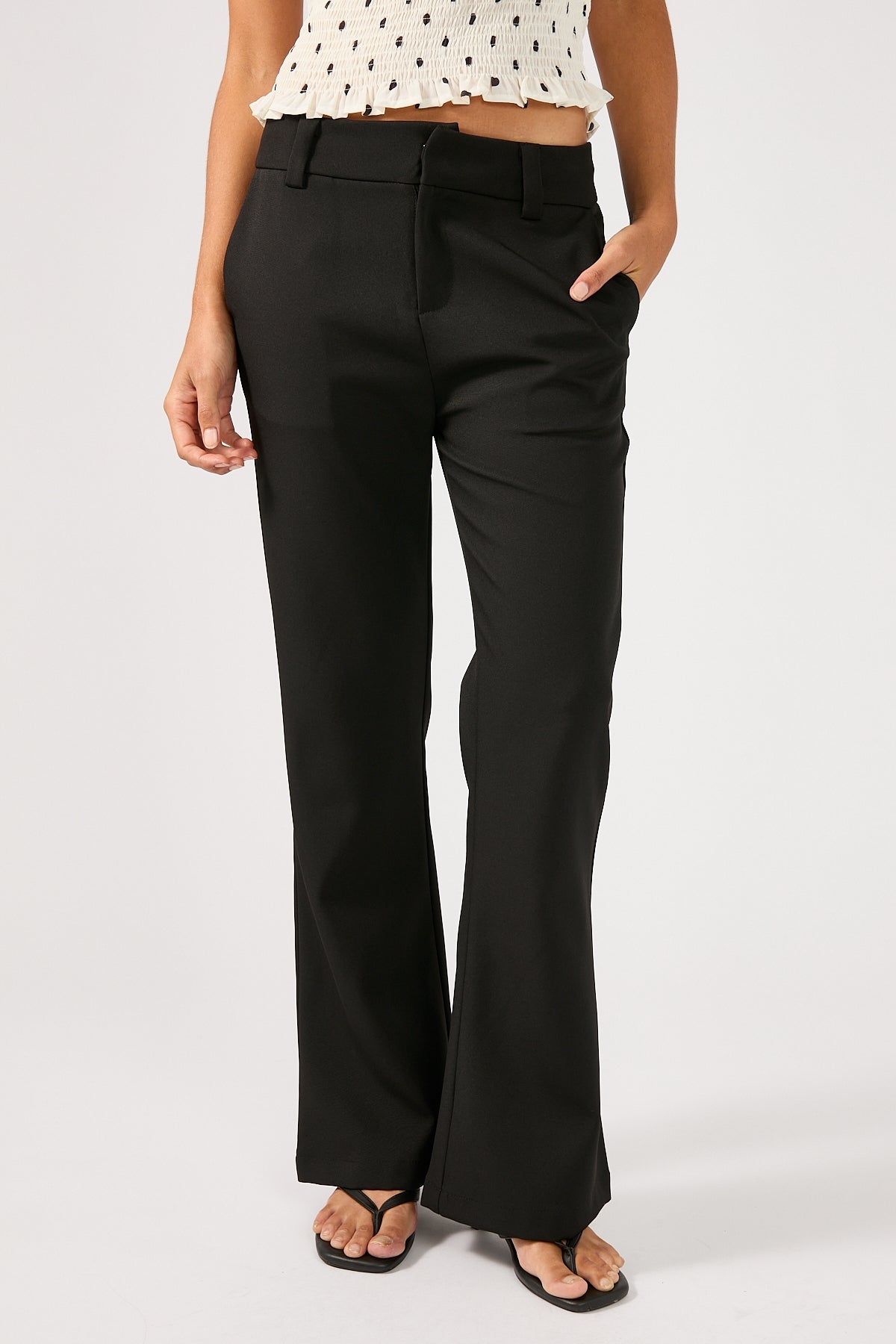 Perfect Stranger Romeo Bootcut Tailored Pant Black