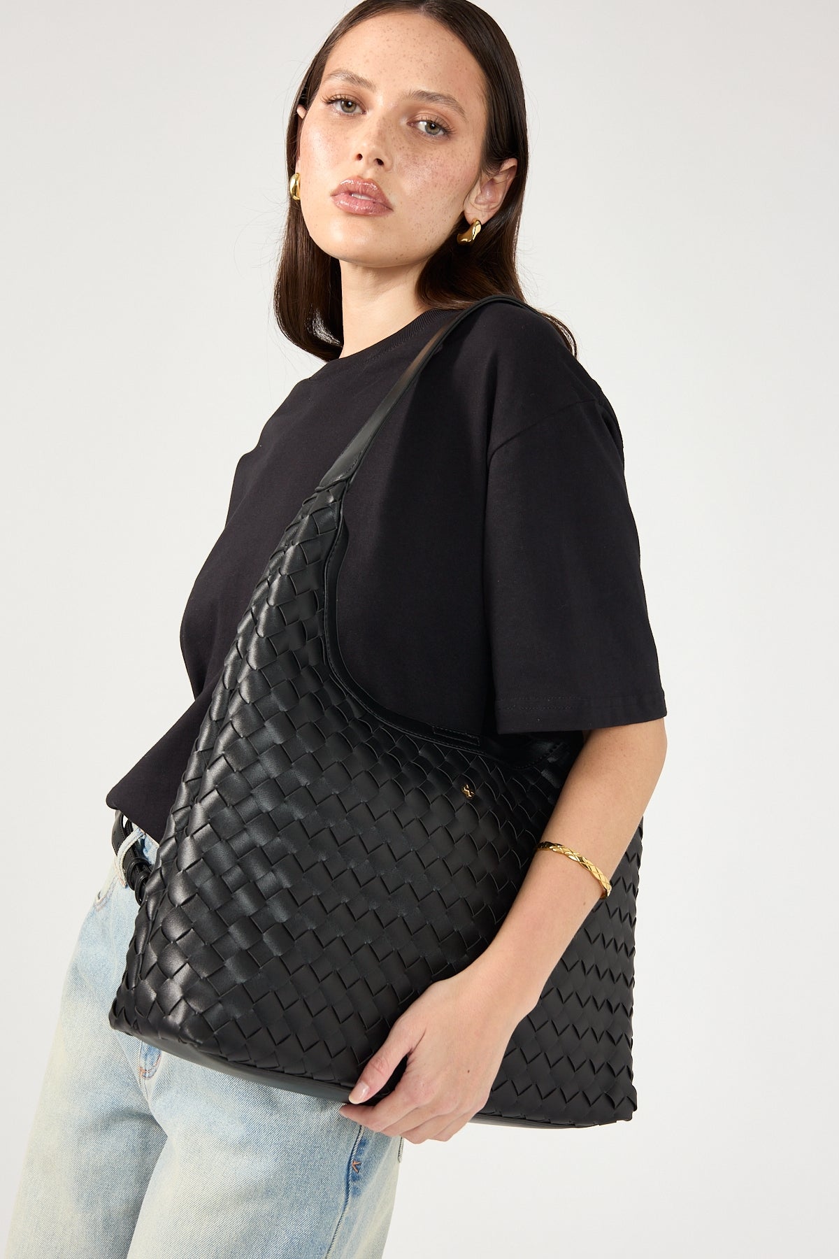 Peta + Jain Weavy Black Weave/Gold