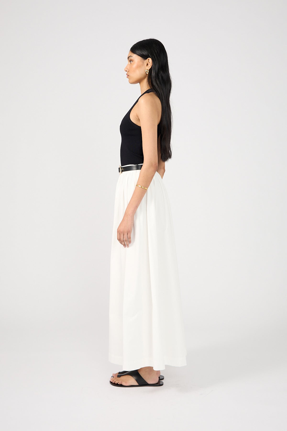 Perfect Stranger Isley Maxi Skirt White