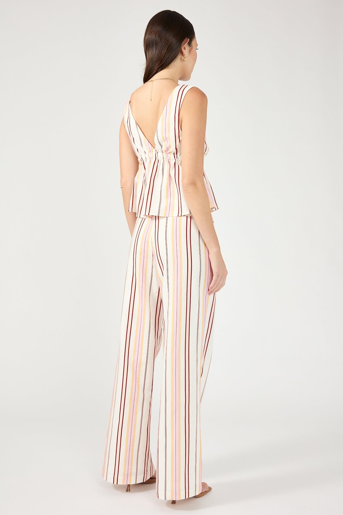 Perfect Stranger Palermo Mid Rise Stripe Pant Multi Stripe
