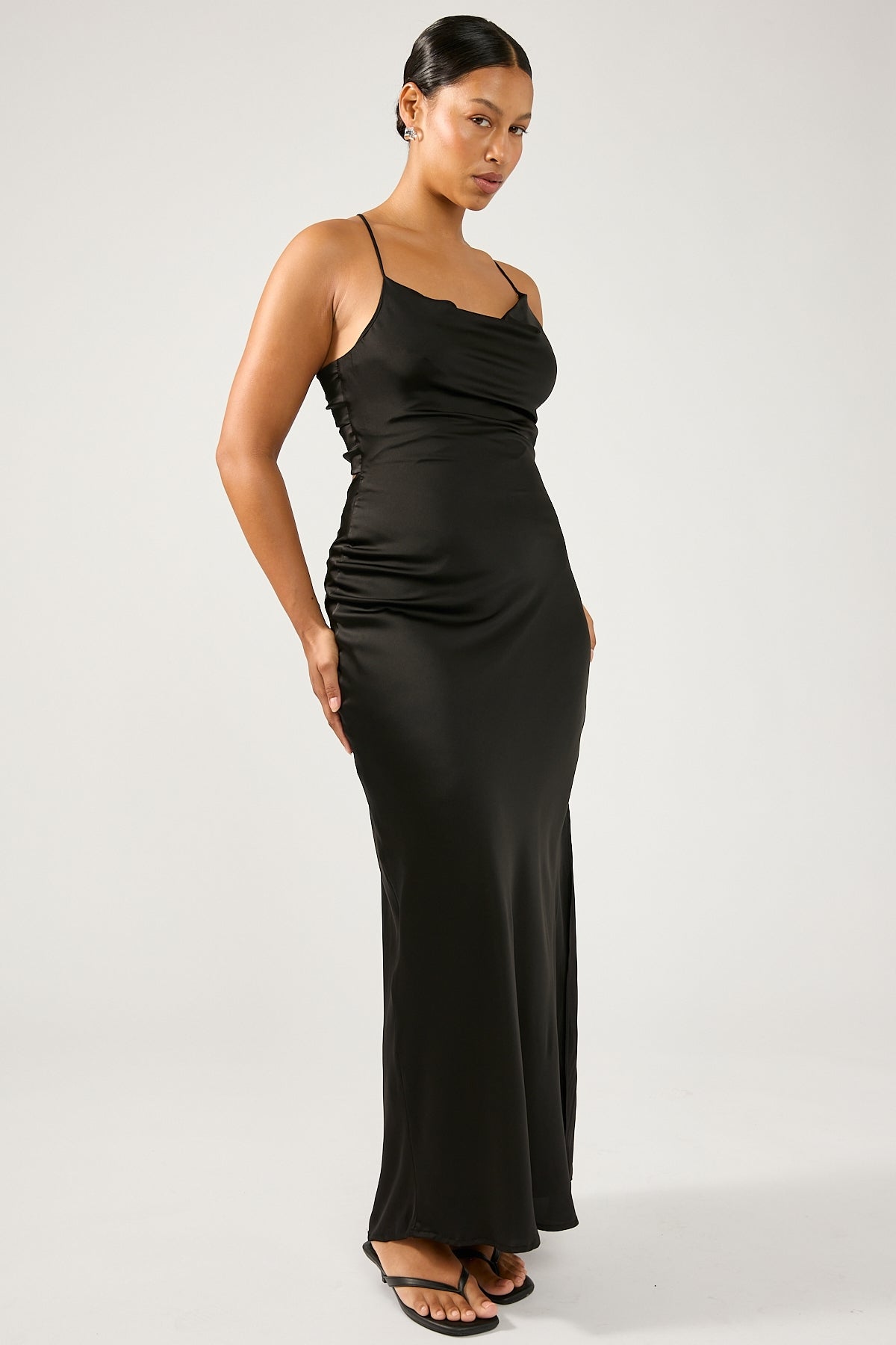 Perfect Stranger Evie Recycled Maxi Dress Black