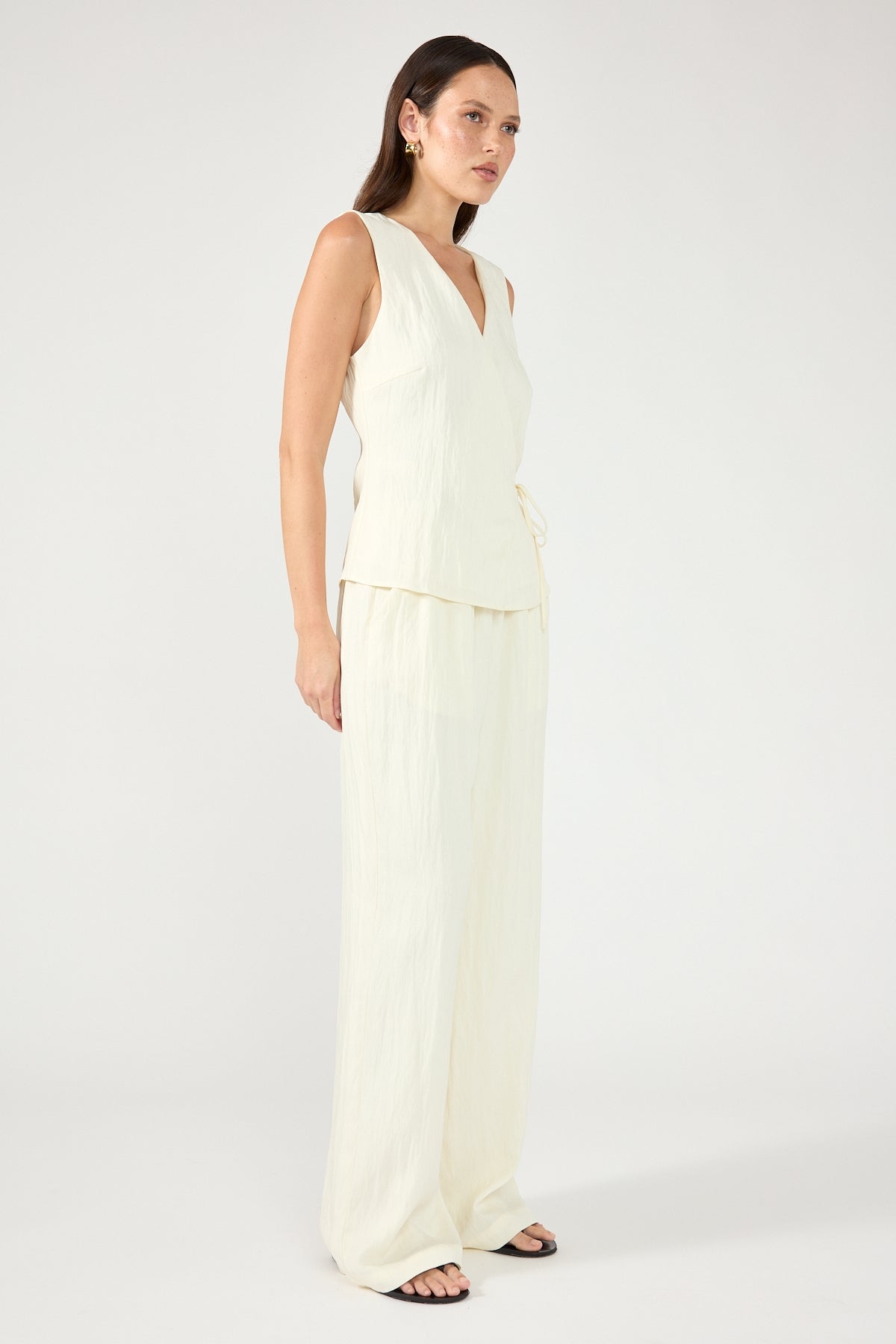 Perfect Stranger Bronte Elasticated Pant Cream