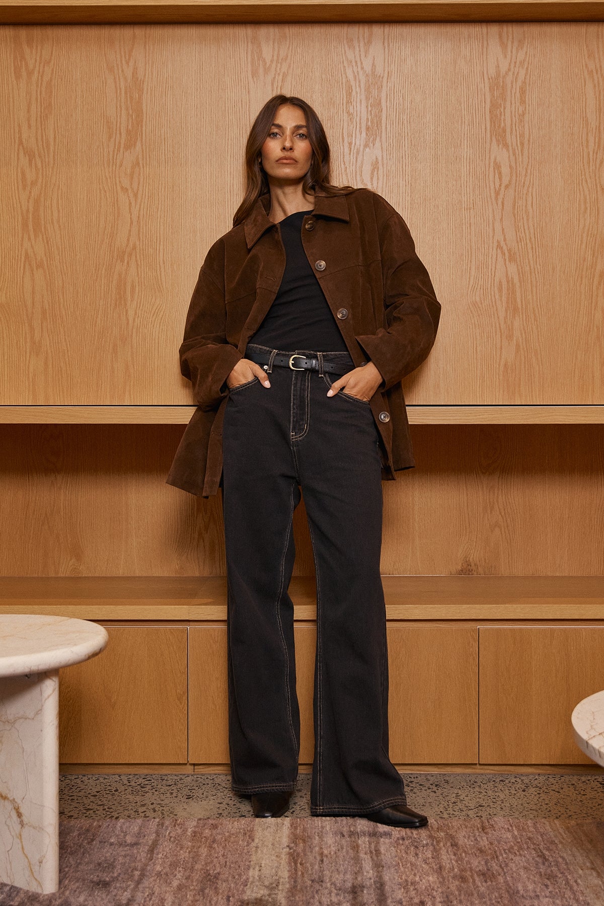 Perfect Stranger Mid Rise 90's Slouch Jean Washed Grey