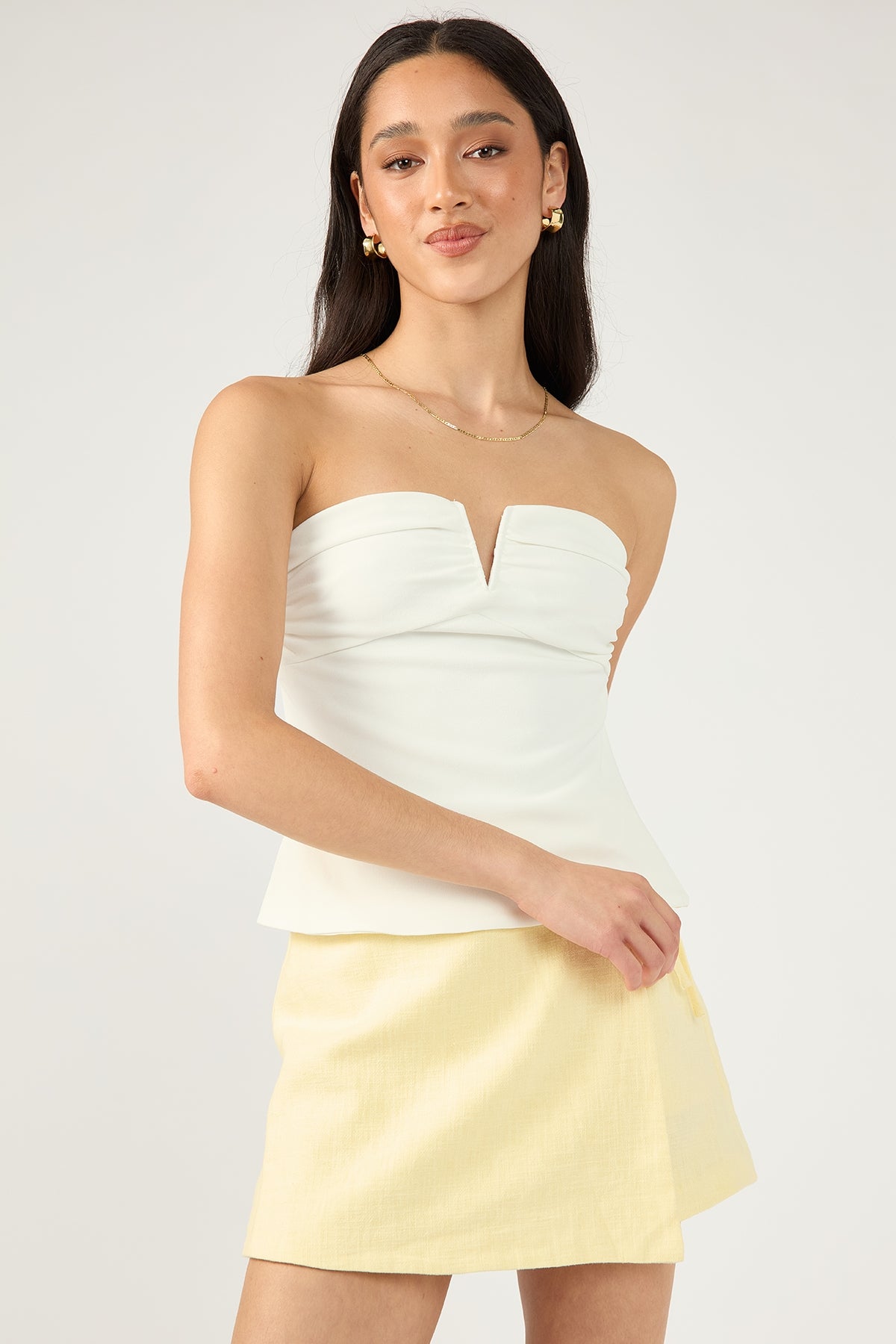 Perfect Stranger Menorca Tie up Skort Lemon
