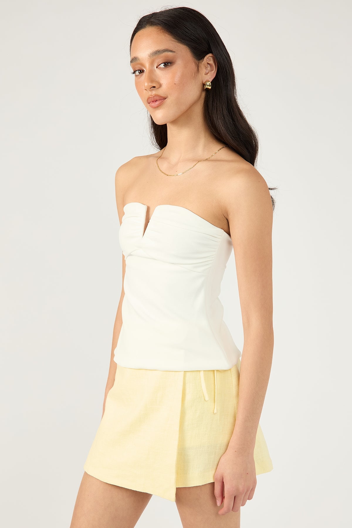 Perfect Stranger Menorca Tie up Skort Lemon