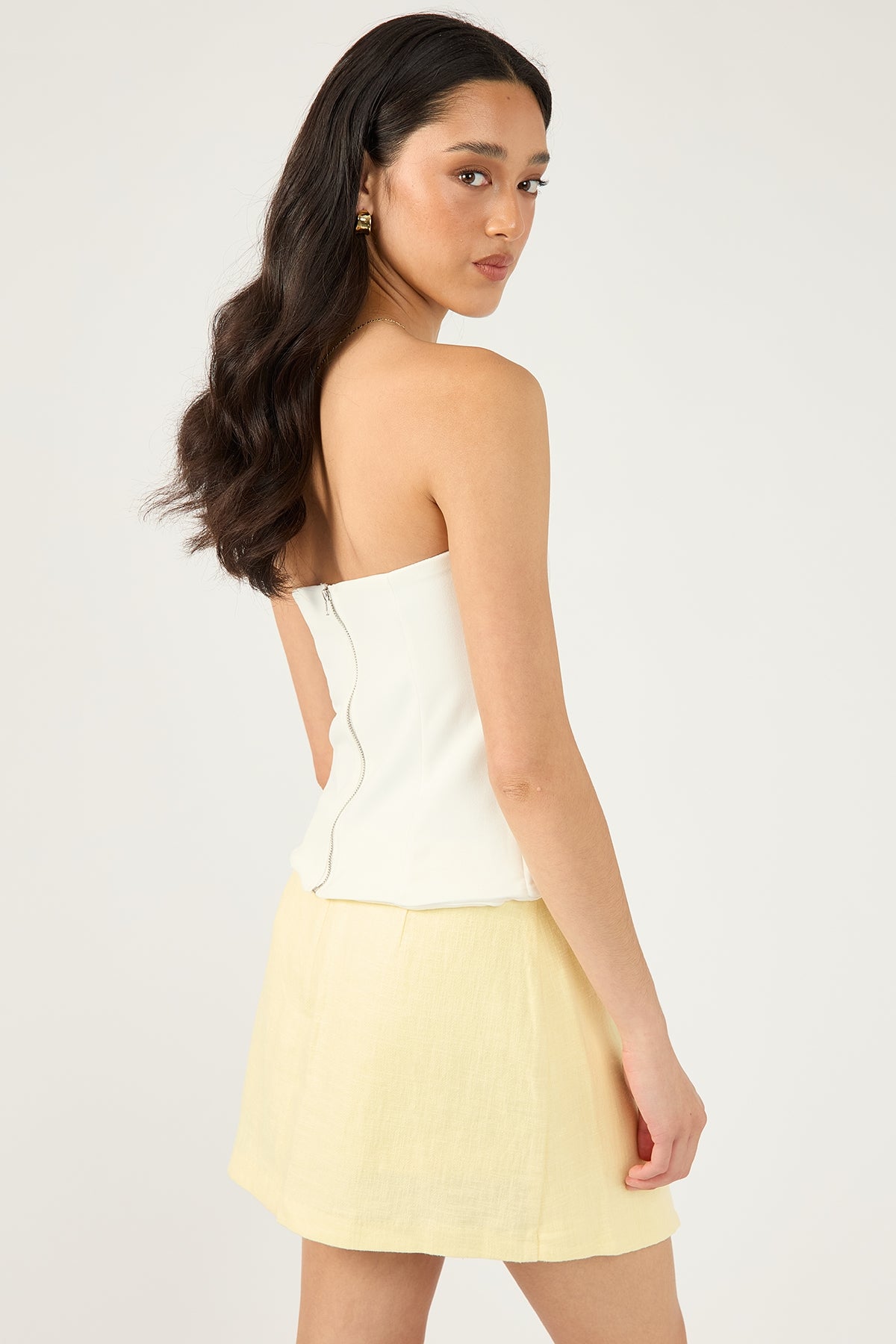 Perfect Stranger Menorca Tie up Skort Lemon