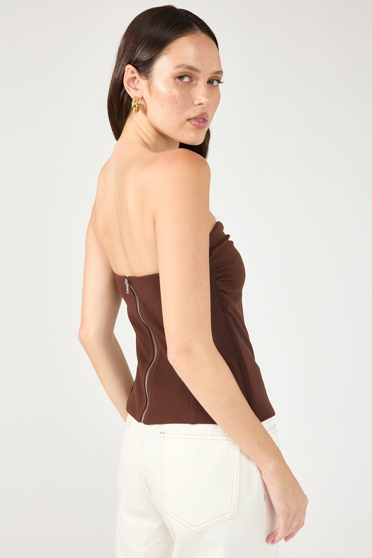 Perfect Stranger Royale Corset Top CHOC