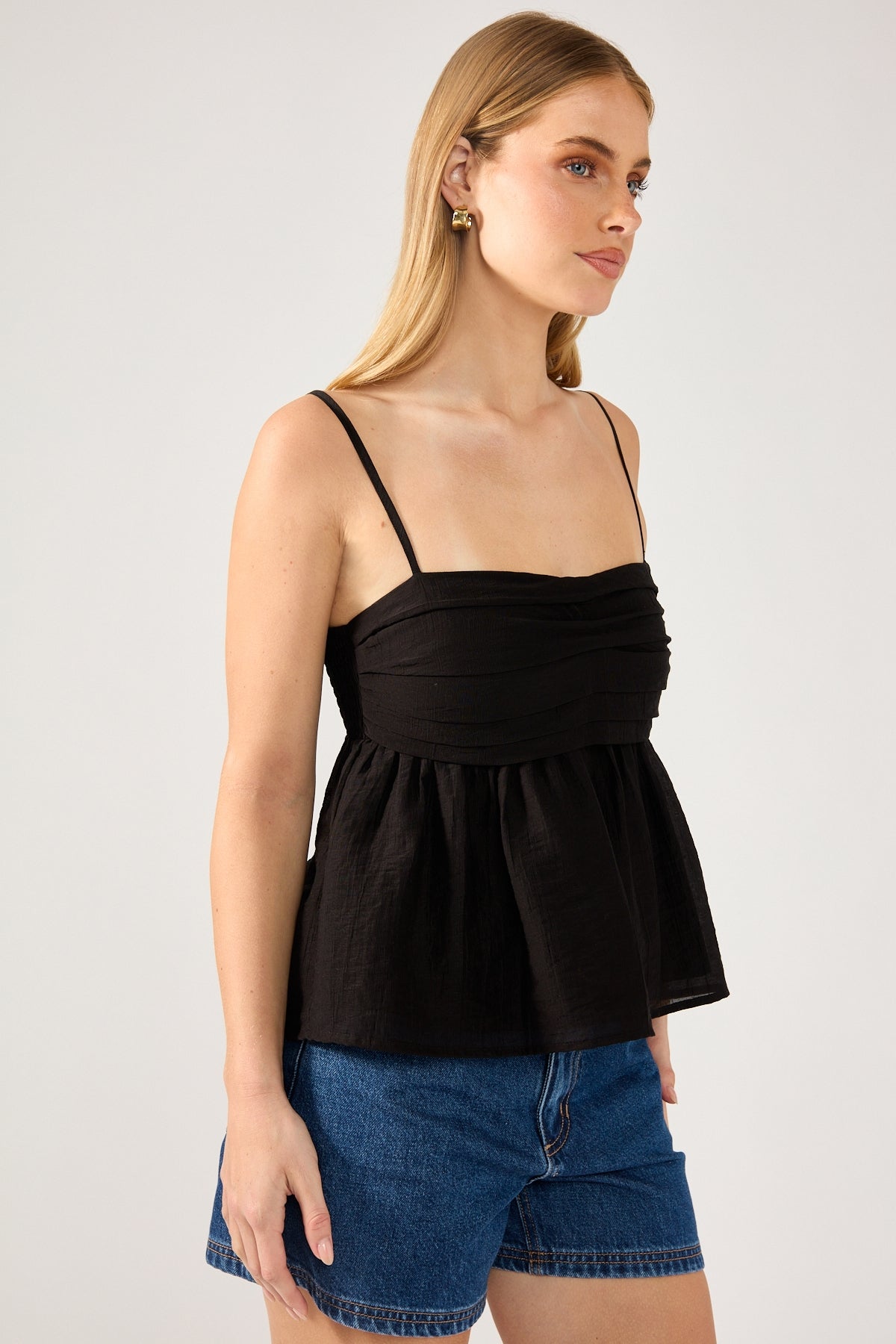 Perfect Stranger SEA BREEZE CAMI TOP Black