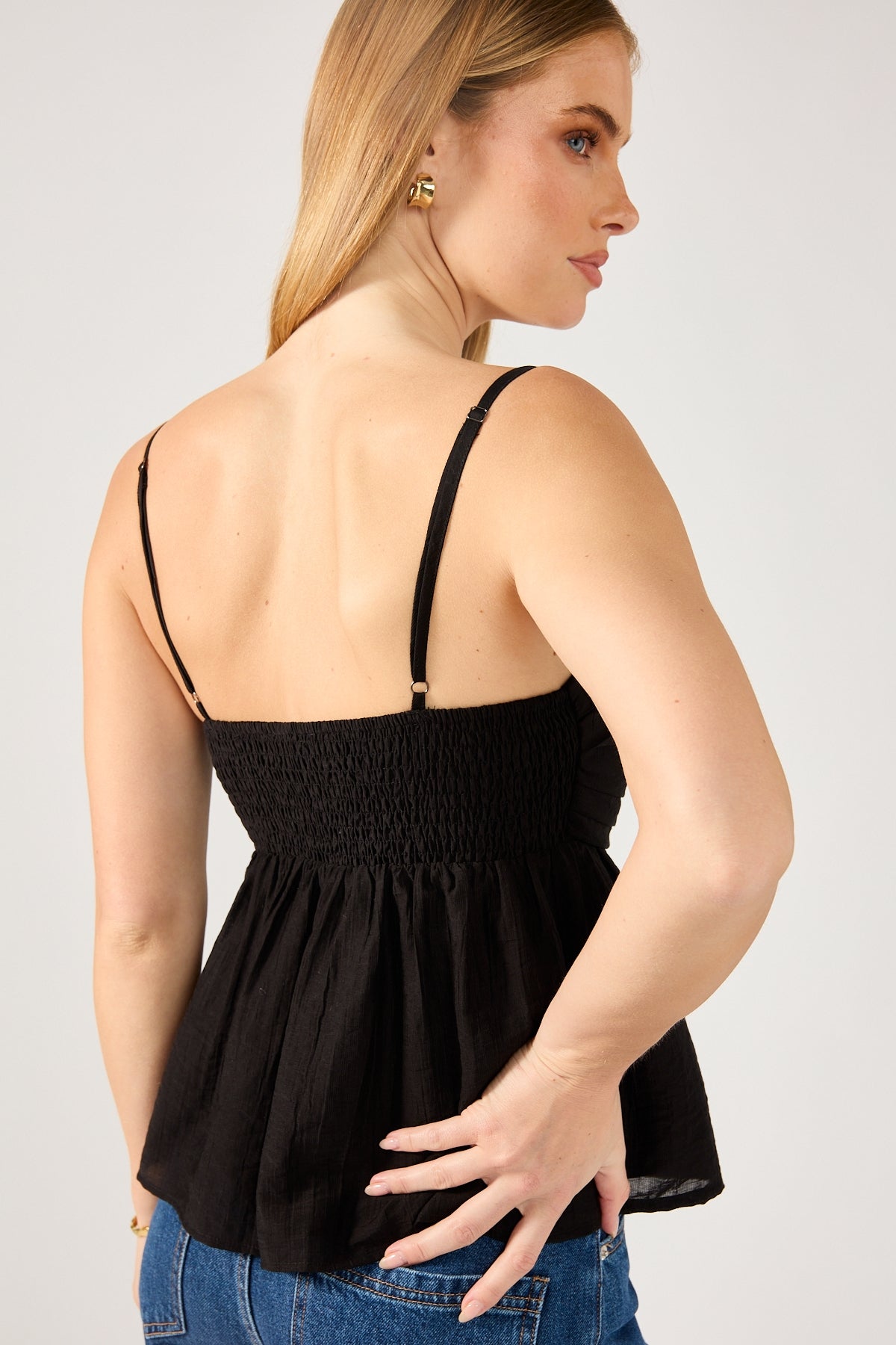 Perfect Stranger SEA BREEZE CAMI TOP Black