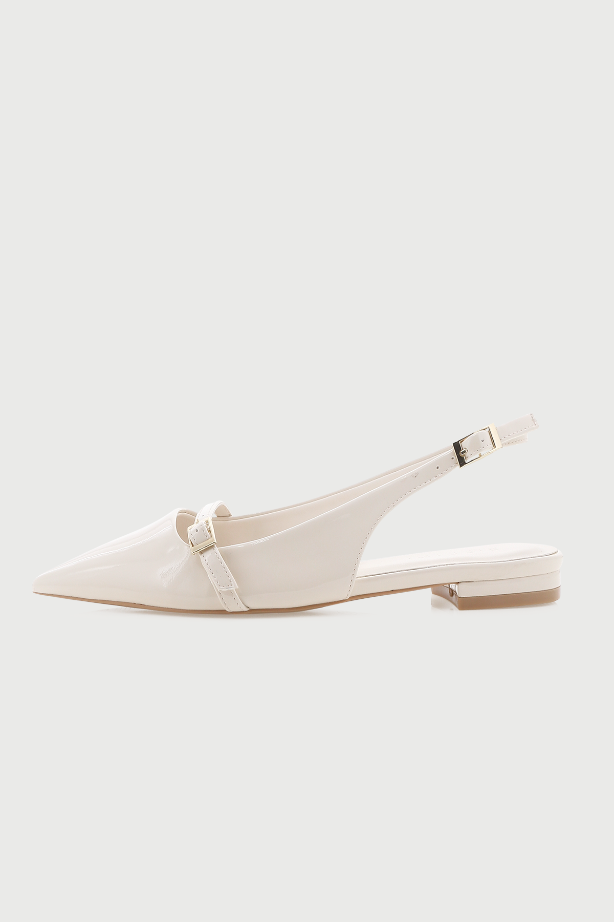 Billini Ilie Patent Flat Ivory