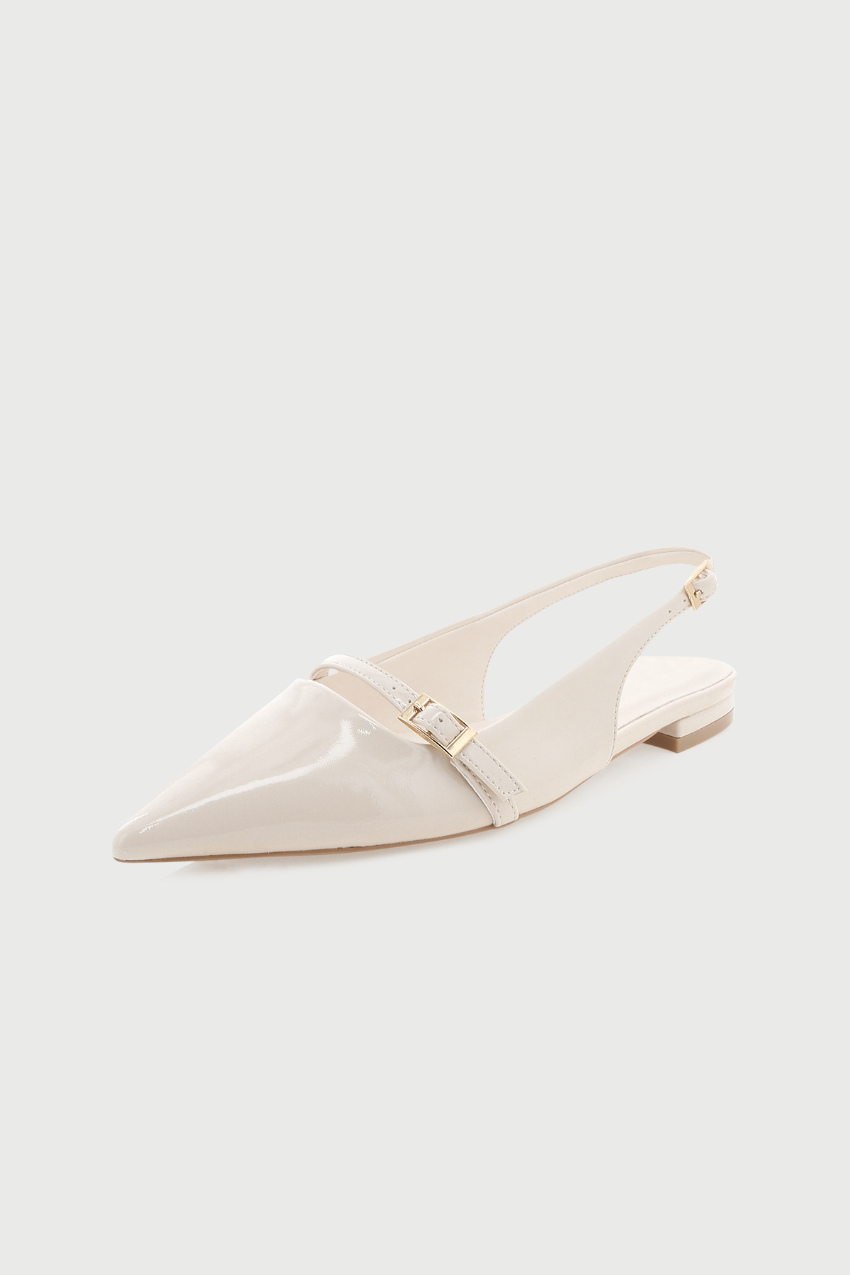 Billini Ilie Patent Flat Ivory