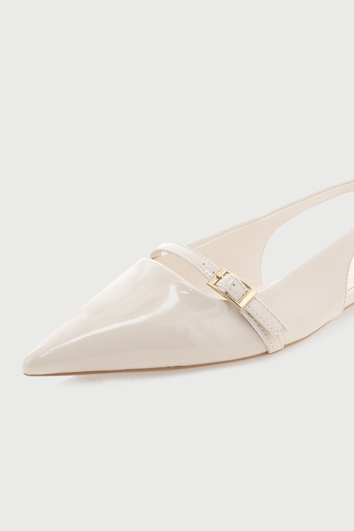 Billini Ilie Patent Flat Ivory